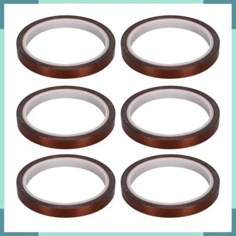 Ruban thermique Lot De 6 Rubans Adhésifs Thermiques Résistants à La Chaleur Sans bricolage coffret 0,6 cm / 0,2 pouces (1/5)