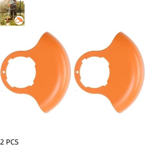 Lot de 2 housses universelles orange pour tondeuses autoportées sans fil, 15 x 13,3 x 2,5 cm (1/5)
