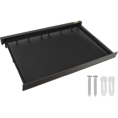 GARRYFIZH Séchoir mural 60cm gris surface grillagée pliable (1/5)
