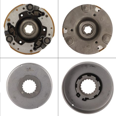 Embrayage automatique de 17 mm avec couvercle, adapté aux moteurs automatiques chinois de 50 à 110 cm3, motos tout-terrain, quads et karts. (1/5)