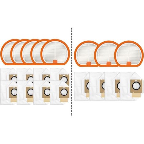 Kit sacchetto raccoglipolvere per UWANT V500, realizzato in microfibra di nylon, cattura i peli degli animali domestici, pulizia igienica dei pavimenti per case con animali. (1/5)