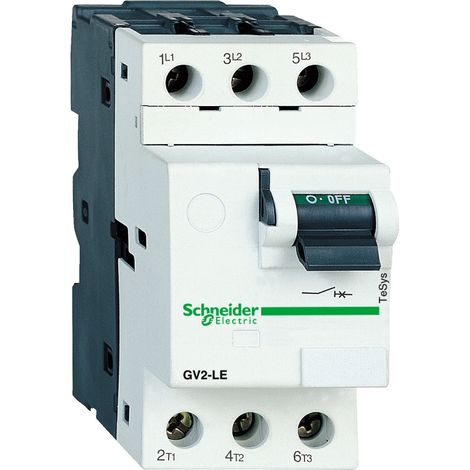 TeSys GV2LE - disjoncteur moteur - 0,4A - 3P 3d - déclencheur magnétique