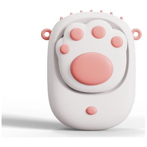 Mini ventilador portátil silencioso, recargable por USB, 1500 mAh – Ventilador de escritorio compacto para oficina, dormitorio o viajes – Blanco (1/5)