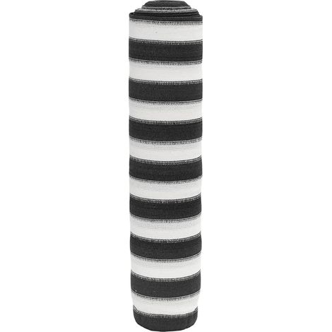 Zaunblende Anthrazit und Weiß 1,8x50 m HDPE 195 g/m²