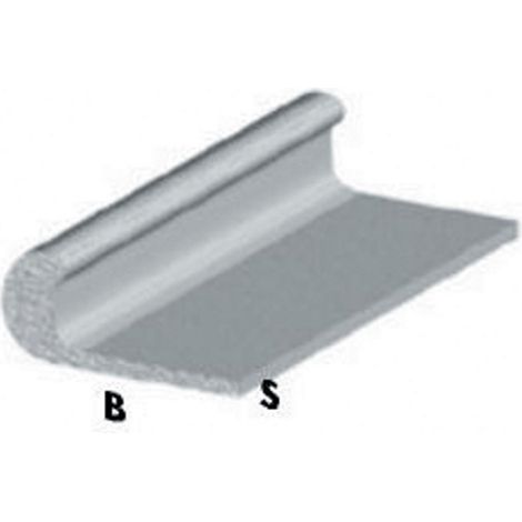 profilo unghietta cm 200 h argento silver 22x1 mm asta profili alluminio (1/2)