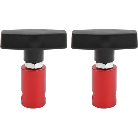 Support de coffre voiture 2 pièces pince fixation vérin hayon outil retenue pour hayon et malle rouge (1/5)