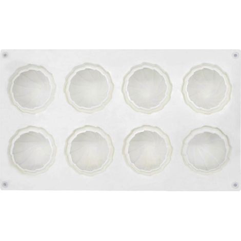 Moule à 8 Cavités pour Boules de Fondant, Mousse à Gâteau et Savon Artisanal (1/4)
