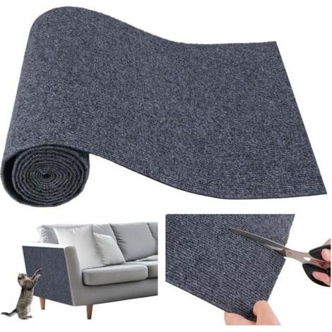 Selbstklebende Katzenkratzmatte (200 x 40 cm), Kratzbrett für Sofa, DIY-Kratzschutzmatte (1/5)