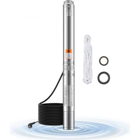 Pompe immergée pour puits profond - 1100 W puissance d'entrée (1/5)