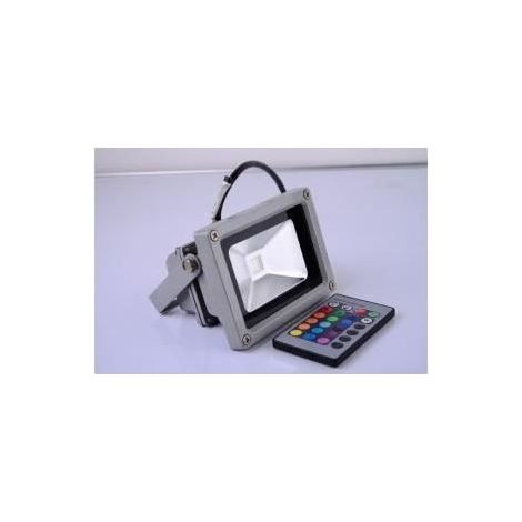 Projecteur LED - EA - 10 W - Gris - Extérieur - Électrique