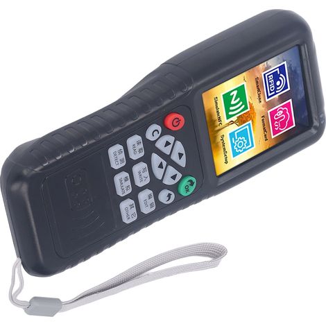 Lecteur/copieur RFID portable avec graveur et duplicateur de cartes NFC, 10 cartes UID, 10 porte-clés et 1 adaptateur OTG USB-C. (1/5)