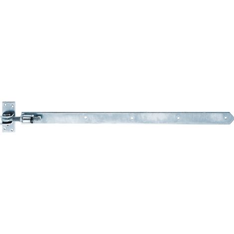 Alberts 318338 Bandella, dritta, estremità arrotondata, regolabile di 30 mm, zincata blu, 660 x 40 mm