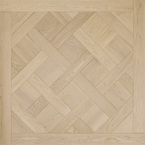 Dalle de parquet Versailles - Chêne massif - Verni-Invisible - 100x100 cm