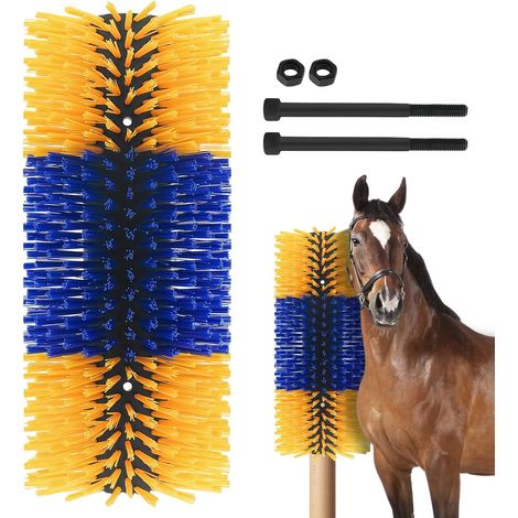 Brosse Anti-rayures Set Pour Bétail : Vaches, Chevaux, Chèvres, Bovins - Soulage Les Démangeaisons Du Dos (1/5)