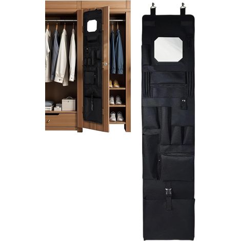 Organisateur De Porte De Casier Avec Miroir Porte revêtement Imperméable (1/5)