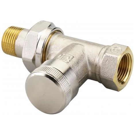 Danfoss Raccord de retour RLV 10 R 3/8, Droit, nickelé, 003L0142 (1/2)