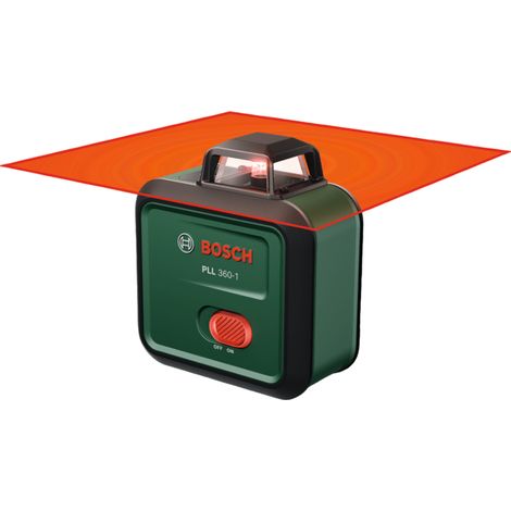 Laser lignes BOSCH - PLL 360-1 - Avec un manuel d'utilisation, housse de protection, piles