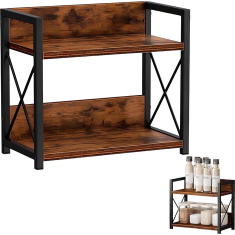 Organisateur de Comptoir de Cuisine 29,8 × 15 × 27 cm Etagere Cuisine Rangement à Poser pour Epices Rangement Organisateur Plan de Travail pour Salle de Bain, Bureau (1/5)
