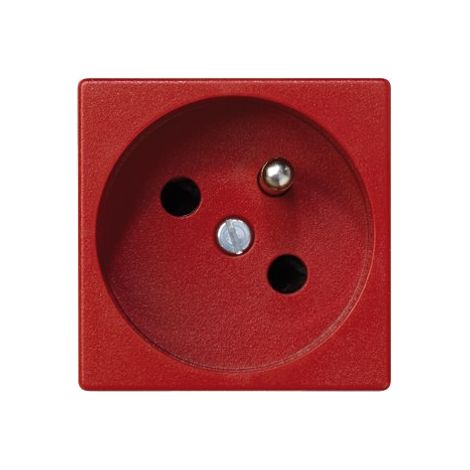 Toma K45 con toma de tierra 16A/230V, color rojo Conectar (1/4)