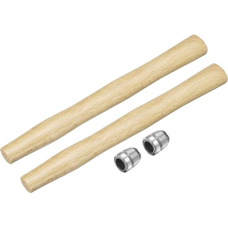 En Bois 12" Manches En Bois De Remplacement Pour Maillet Avec Cales Rondes Pour 1lb Tête Ronde Octogonale Charpente Menuiserie Construction Bricolage Outils De Maillet Hache (1/5)