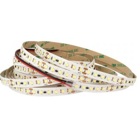 24V Bobina Striscia Led 17W/M Bianco Freddo Con 600 Smd 2835 5 Metri