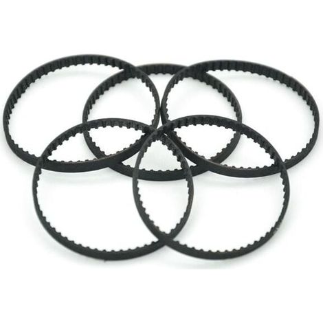 Courroie sans fin 227,584 mm de longueur 112 dents synchrone 3 mm de largeur courroie de distribution en boucle fermée paquet de 5 pièces (1/4)