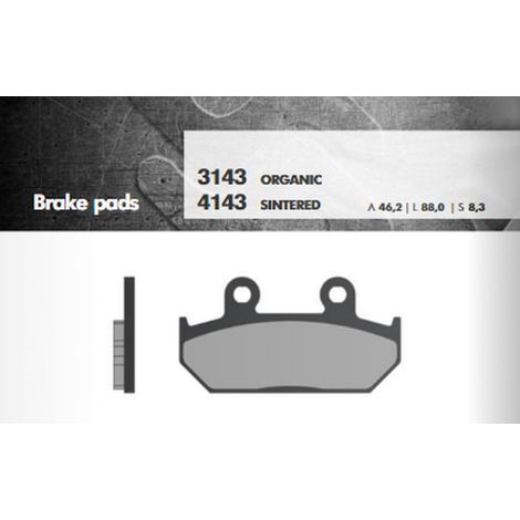 PASTILLAS DE FRENO BRENTA KH124/2 DE METAL SINTERIZADO (DORADO) (FT 4143)