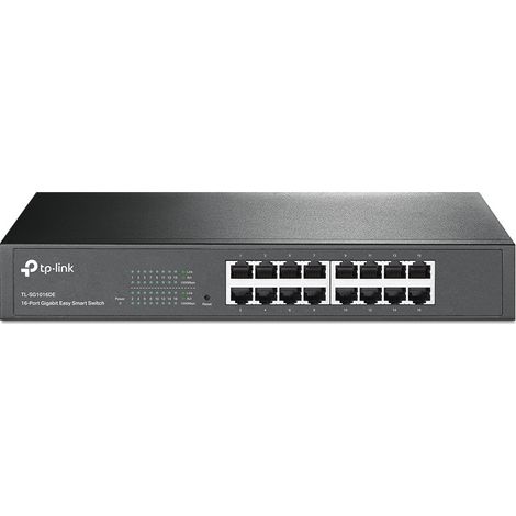 TP-Link TL-SG1016DE switch di rete Gestito L2 Gigabit Ethernet (10/100/1000) Nero