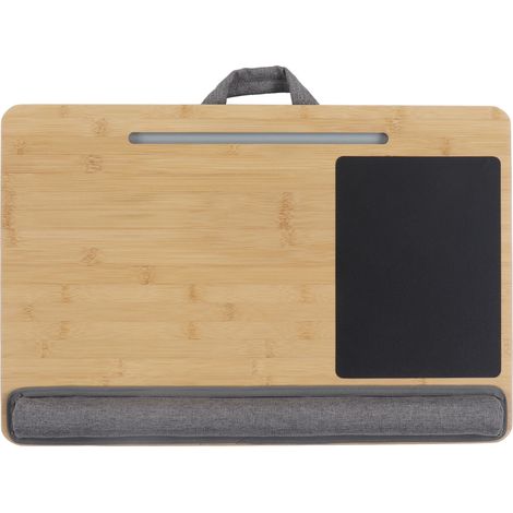 Support en bambou pour ordinateur portable, support de lit, support de canapé, support coussin, pouf portable (1/5)