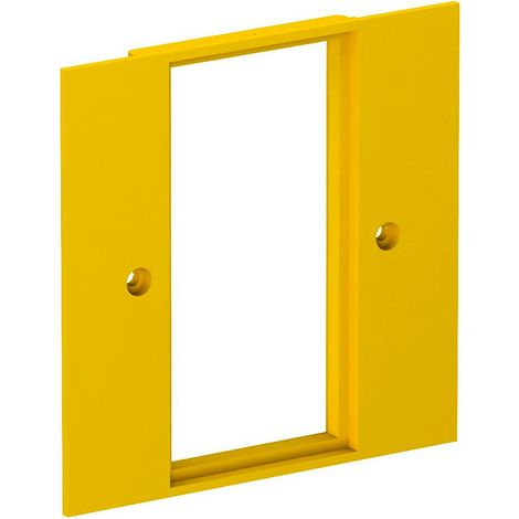 OBO Bettermann Placa de cubierta 2 veces Módulo 45 95x95mm Poliamida amarillo colza RAL 1021, 6109836