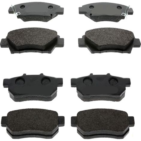KIT PASTIGLIE FRENO ANTERIORI E POSTERIORI compatibile con HYUNDAI COUPE (GK) / PASTIGLIE FRENANTI AUTO OEM FDB1733,FDB638 / SOSTITUZIONE DIRETTA / BASSA POLVERE / SILENZIOSO