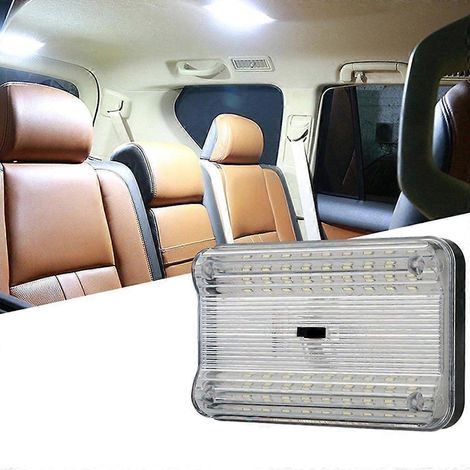 Plafonnier rectangulaire 36 SMD pour voiture ou remorque (1/4)