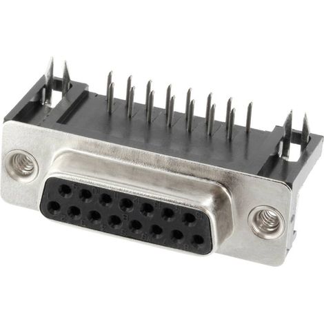 Connfly DS1037-01-15FNBKT7 Embase SUB-D femelle Nombre de pôles: 15 pin à souder 1 pc(s) Tray C300672