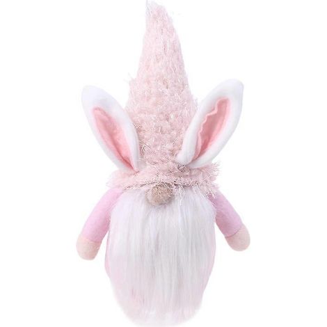 Plüsch-Osterhase für Puppen, gesichtslose Gnome, Puppenparty-Dekoration, Festtagsornament. (1/4)