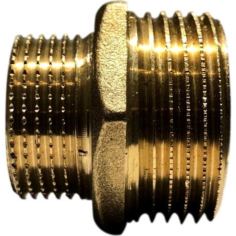 Nipplo Di Riduzione Maschio/maschio In Ottone 1" (26/34) X 3/4" (20/27)