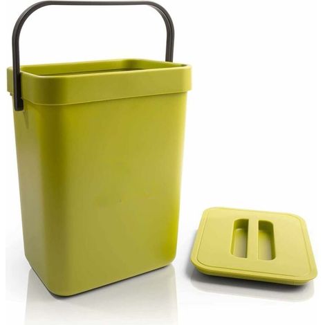 Poubelle de cuisine murale en plastique, poubelle portable, design et créativité pour la maison (1/5)