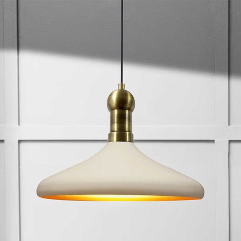bamyum Champion Suspension Luminaire Vintage, Lustre Salon de 35 cm en Métal, Lampe E27 pour Chambre, Salle à Manger (1/3)