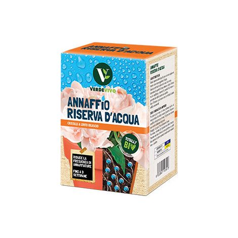 Cristales hidrosolubles para reserva de agua – 100g – VerdeVivo – Hidratación prolongada para plantas en maceta