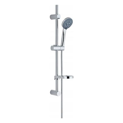 Set doccia con asta scorrevole cromata Caris