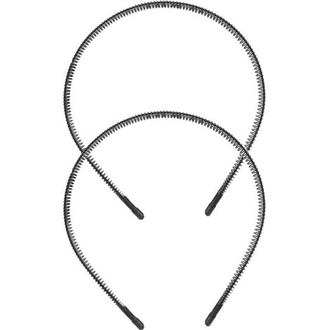 Diadema metálica, 2 diademas, cinta para el pelo, aro para el pelo, diademas elásticas (1/2)