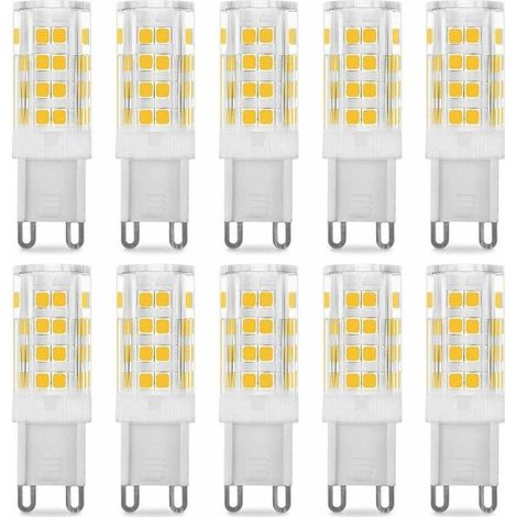 Ampoule LED G9 5W, Equivalent 40W , Blanc Chaud 3000k, 220-240V, 360° angle de faisceau, Pack de 10 (1/5)