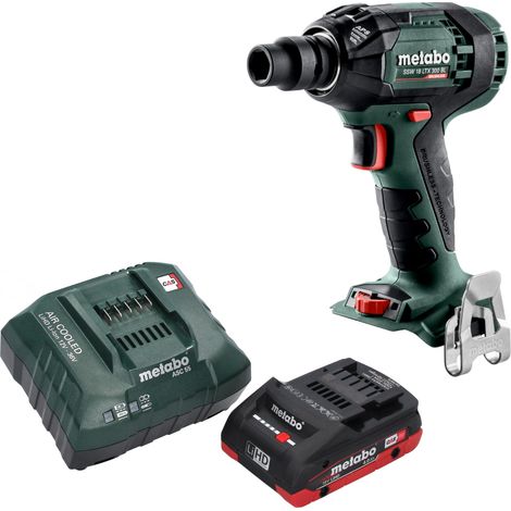 Metabo SSW 18 LTX 300 BL Visseuse à choc sans fil 18 V 300 Nm 1/2" Brushless + 1x batterie LiHD 4,0 Ah + chargeur