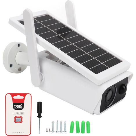 Caméra de surveillance sans fil extérieure basse consommation, haute définition, vision nocturne infrarouge, étanche IP66, caméra de sécurité WiFi pour maison extérieure (1/5)