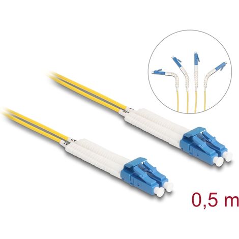 Delock lwl cable lc duplex a lc duplex singlemode os2 winkelbar 0,5 m