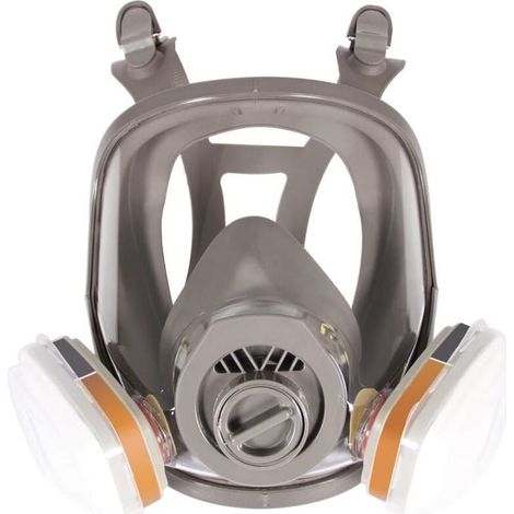 6800 Masque respiratoire intégral, casque de protection faciale pour peindre, vapeur et poussière organiques, deux types de connecteurs (1/5)