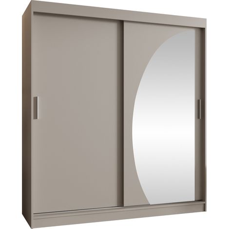 Armario Hartford 506, Cachemira, 200x180x62cm, Puertas de armario: Correderas, Número de estantes: 0