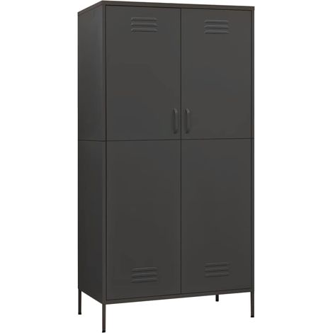 Maison Exclusive - Armadio Antracite 90x50x180 cm in Acciaio