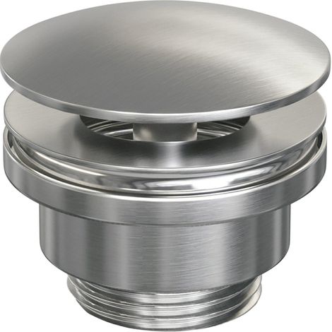Brauer Chrome Edition bonde de lavabo toujours ouverte pvd acier inoxydable brossé