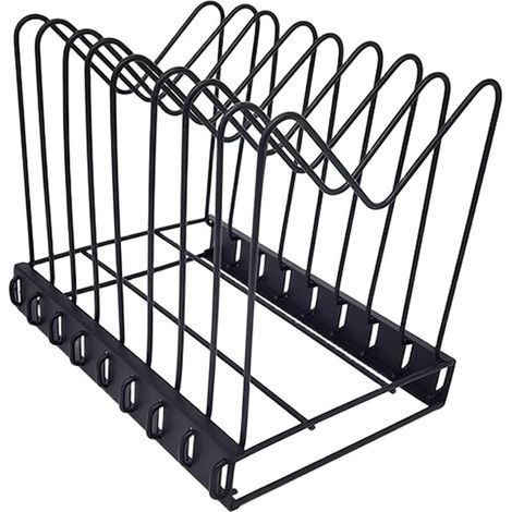 8-section metal file organizer, adjustable document sorter and folder holder, stable multi-purpose storage for office or kitchen (1/4)