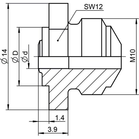Pièce de rechange Gesipa embouchure 17/42 MB POWERBIRD